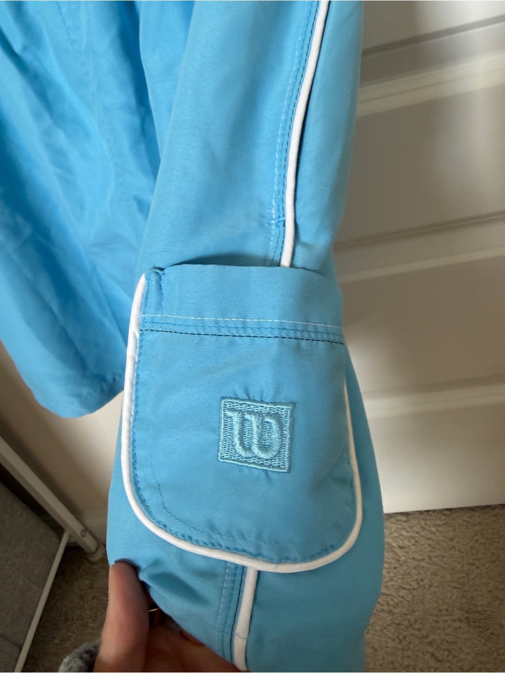 Wilson Light Blue Drawstring Athletic Shorts